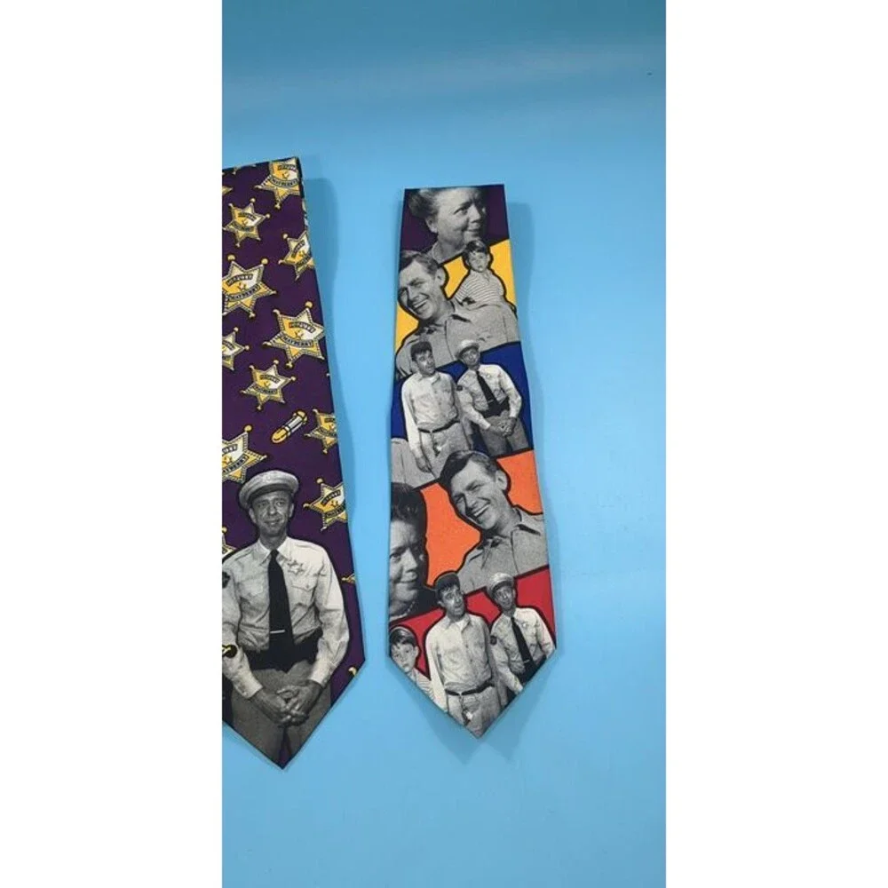 Andy Griffith Mayberry Ties - Set of 3 - TV LAND and Ralph Marlin NEW Novelty